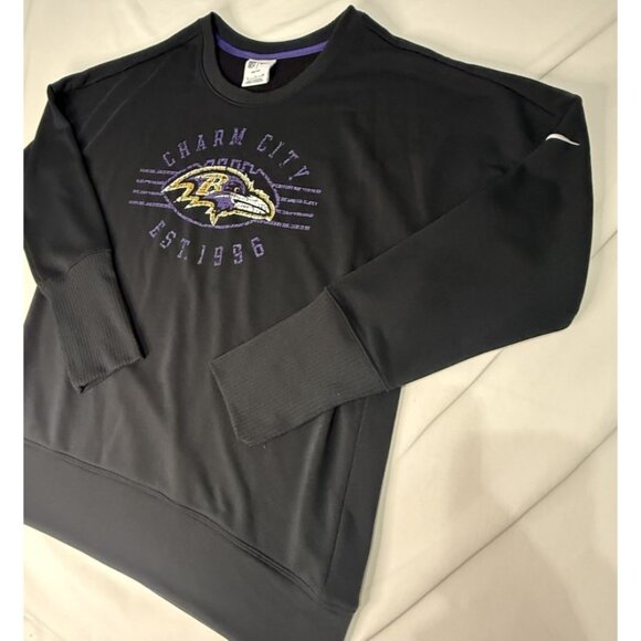NIKE DRI FIT Women’s Baltimore Ravens NFL Long Sleeve Top SMALL - Picture 2 of 8